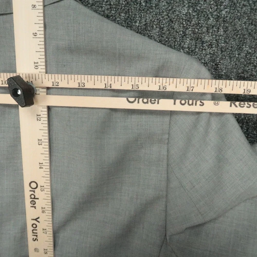 Banana‎ Republic Blazer Mens 38S Gray Primatist Super 100s Marlane Wool Slim Fit